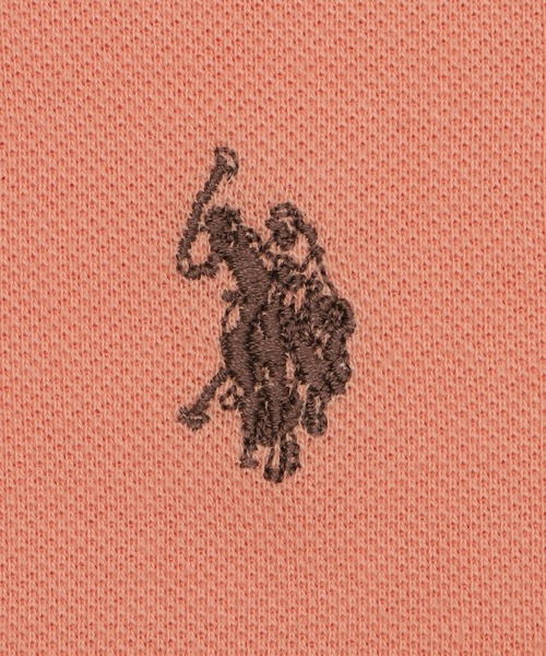 「U.S. POLO ASSN.」 長袖ポロシャツ MEDIUM アイボリー レディース_画像9