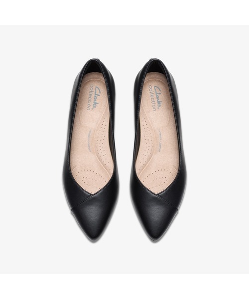Clarks（クラークス） フラットパンプス UK6 ブラック レディース