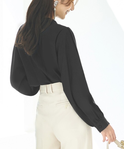 「RUIRUE BOUTIQUE」 長袖ブラウス L ブラック レディース_画像9
