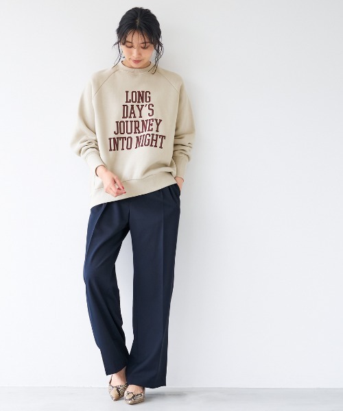 「MICA&DEAL」 スウェットカットソー FREE ネイビー レディース_画像3