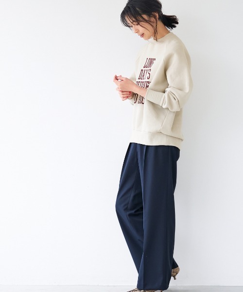 「MICA&DEAL」 スウェットカットソー FREE ネイビー レディース_画像4