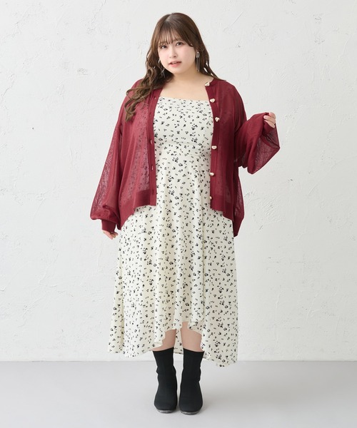 「Louiosy」 ニットカーディガン X-LARGE ブルー レディース_画像6