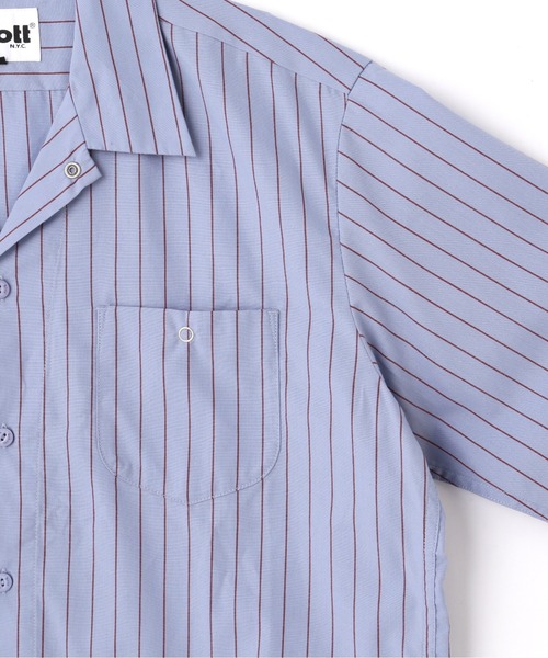 「schott」 長袖シャツ - ブラック メンズ_画像8