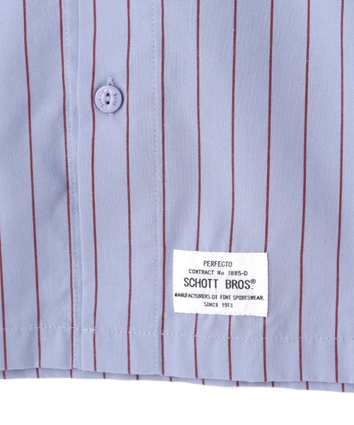 「schott」 長袖シャツ - ブラック メンズ_画像9