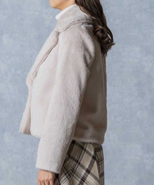 「QUEENS COURT」 テーラードジャケット M ベージュ レディース_画像2