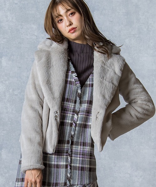 「QUEENS COURT」 テーラードジャケット M ベージュ レディース_画像4