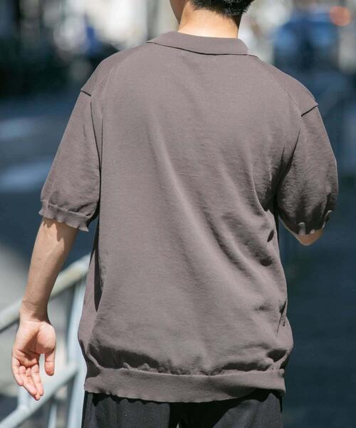 「URBAN RESEARCH ROSSO MEN」 半袖ポロシャツ MEDIUM カーキ メンズ_画像5