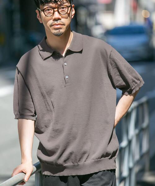 「URBAN RESEARCH ROSSO MEN」 半袖ポロシャツ MEDIUM カーキ メンズ_画像6