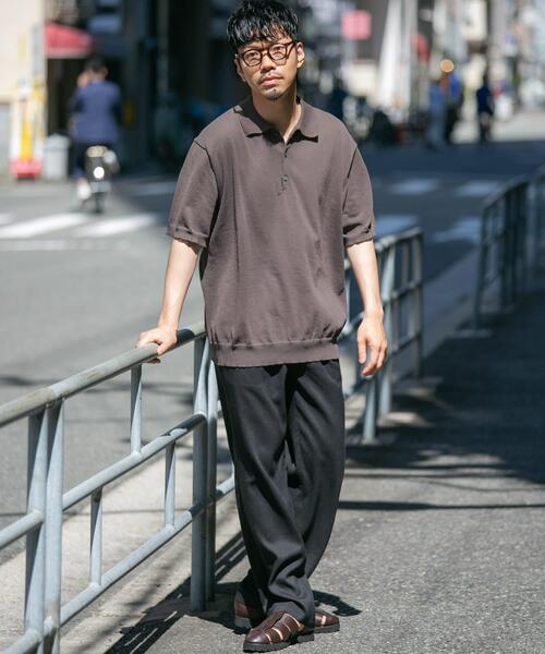 「URBAN RESEARCH ROSSO MEN」 半袖ポロシャツ MEDIUM カーキ メンズ_画像7