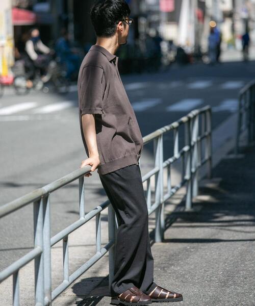 「URBAN RESEARCH ROSSO MEN」 半袖ポロシャツ MEDIUM カーキ メンズ_画像8