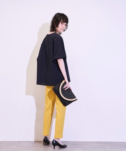 「la.f…」 スラックス 11号 ブラック レディース_画像6