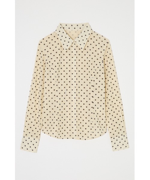 MOUSSY（マウジー） ブラウス シャツ 「26年SS新作」DOT TULLE シャツ