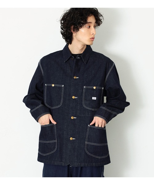 「Lee」 デニムジャケット LARGE ブルー メンズ_画像7