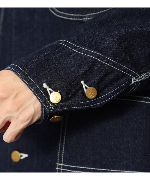 「Lee」 デニムジャケット LARGE ブルー メンズ_画像9
