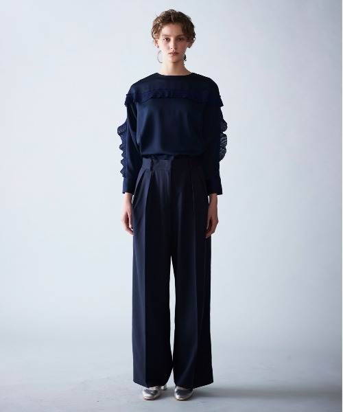 「Marilyn Moon」 長袖ブラウス FREE ネイビー レディース_画像7