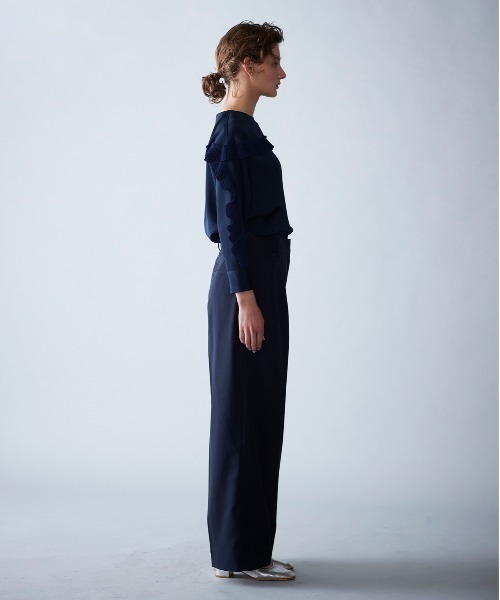 「Marilyn Moon」 長袖ブラウス FREE ネイビー レディース_画像8