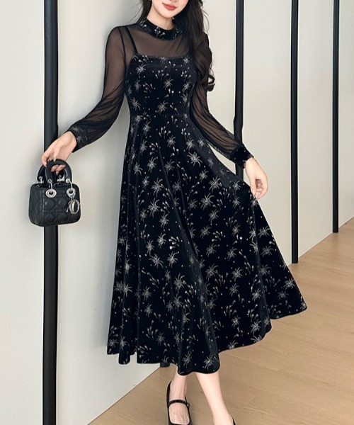 新品☆8L♪黒系♪シアートップス＆キャミワンピ♪パーティ☆b168 1efb80ffb598a171dbe1d3be185ea8