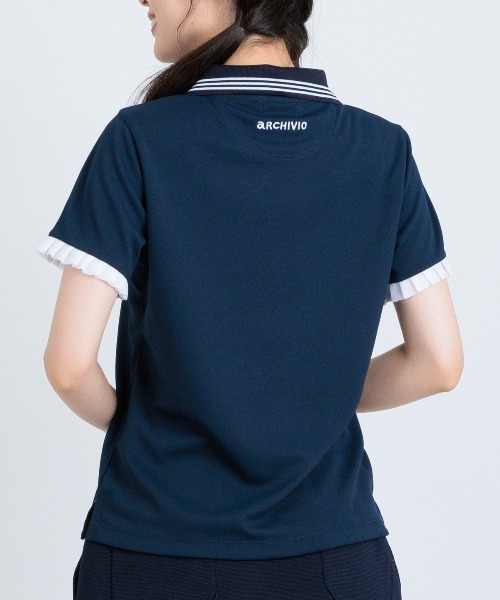 【新品】アルチビオ　ポロシャツ　サイズ38 archivio（アルチビオ） ポロシャツ ポロ 「LADIES」スキッパー襟速乾