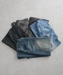 ワイドパンツ ジーンズ ヴィンテージ加工 ワイ...の詳細画像1