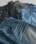 ワイドパンツ ジーンズ ヴィンテージ加工 ワイ...の詳細画像2