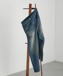 ワイドパンツ ジーンズ ヴィンテージ加工 ワイ...の詳細画像4