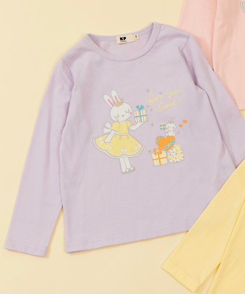 KP tシャツ 「GOOD PRICE」 mimiちゃんプリント 長袖Tシャツ キッズ 