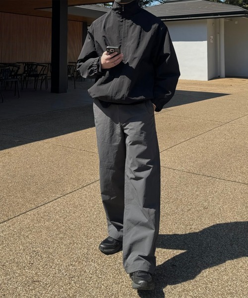 「CALLNE」 イージーパンツ M チャコールグレー メンズ_画像4