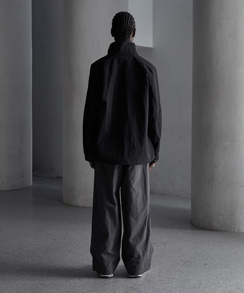 「CALLNE」 イージーパンツ M チャコールグレー メンズ_画像8