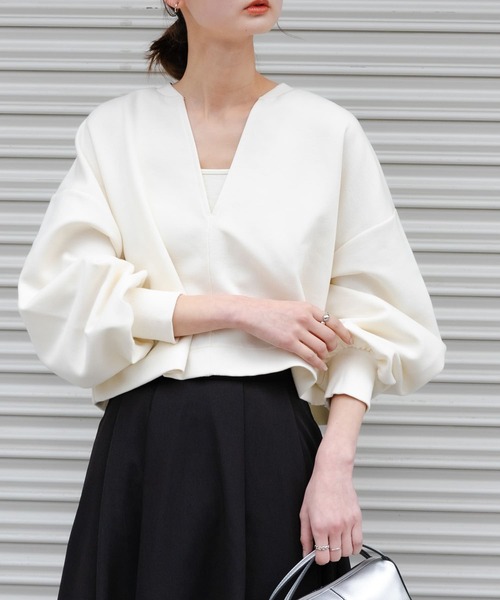 「SENSE OF PLACE by URBAN RESEARCH」 スウェットカットソー ONE ライトグレー レディース_画像8