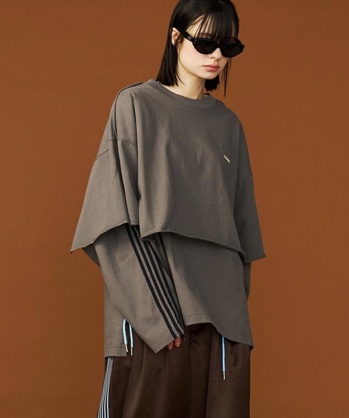 SeeSew tシャツ 「UNISEX」LAYERD LINE LONG TEE/レイヤードライン
