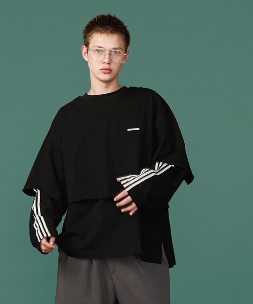SeeSew tシャツ 「UNISEX」LAYERD LINE LONG TEE/レイヤードライン