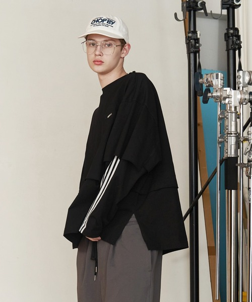 SeeSew tシャツ 「UNISEX」LAYERD LINE LONG TEE/レイヤードライン 