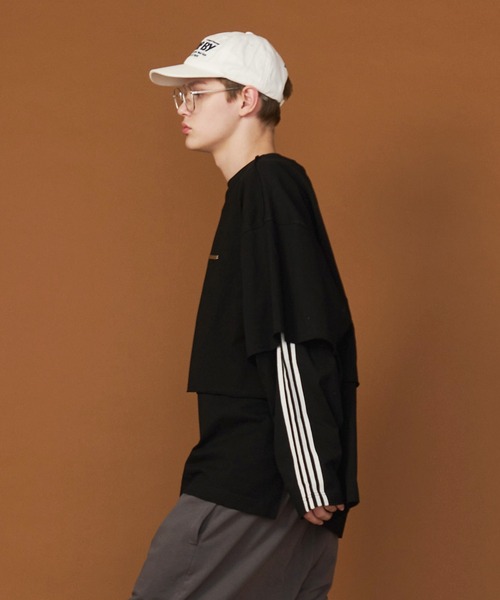 SeeSew tシャツ 「UNISEX」LAYERD LINE LONG TEE/レイヤードライン
