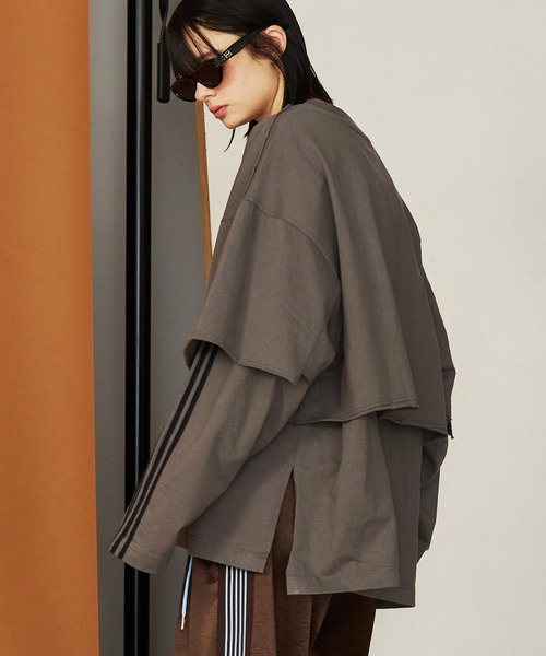 SeeSew tシャツ 「UNISEX」LAYERD LINE LONG TEE/レイヤードライン 