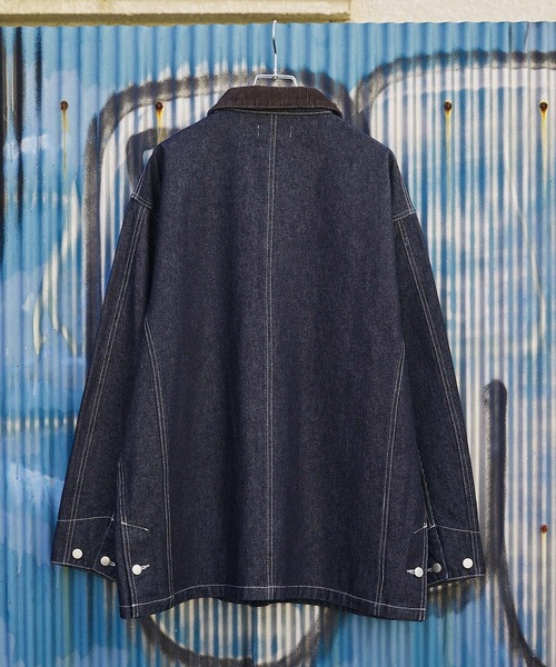 「MONO-MART」 カバーオール L インディゴブルー メンズの画像7