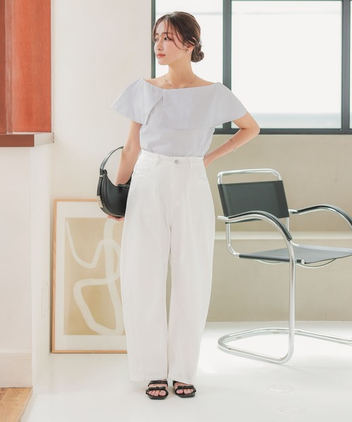 「KOBE LETTUCE」 デニムパンツ L ライトブルー レディース_画像5