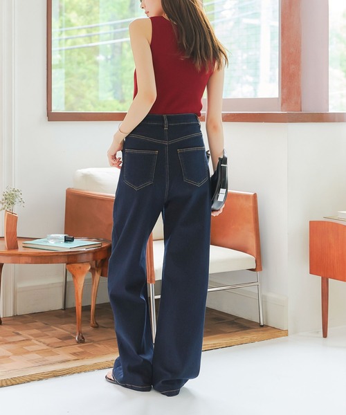 「KOBE LETTUCE」 デニムパンツ L ライトブルー レディース_画像9