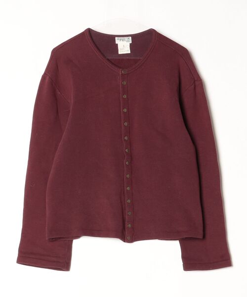 アニエスベー カーディガン プレッション 1 レッド系 アニエスベーファム agne's b. FEMME M001 CARDIGAN カーディガン