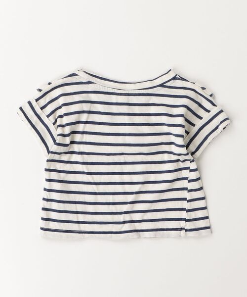 「PETIT BATEAU」 ボーダー柄半袖Tシャツ - ホワイト レディース_画像2