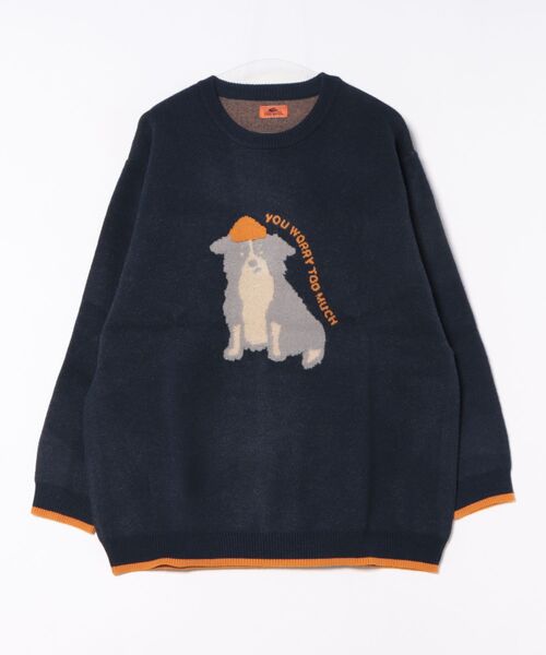 「KRIFF MAYER Lady's Collection」 長袖ニット MEDIUM レッド レディース_画像6