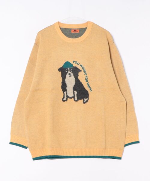 「KRIFF MAYER Lady's Collection」 長袖ニット MEDIUM レッド レディース_画像7