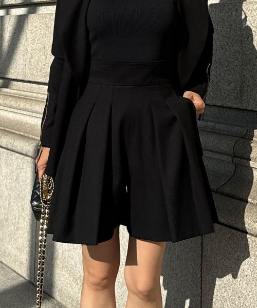 「JENNE」 ショートパンツ SMALL グレー レディースの画像