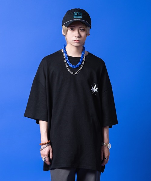 tシャツ a.p.o.v. オーバーサイズレインボーバックプリントTシャツ