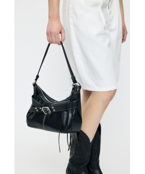 ショルダーバッグ moussy waist&shoulder bag MOUSSY（マウジー） ショルダーバッグ バッグ ZIP SHOULDER バッグ