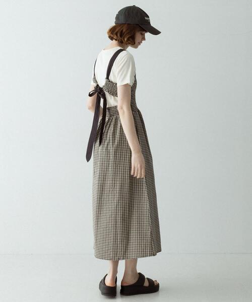 URBAN RESEARCH Sonny Label ワンピース サマーチェックシャーリング