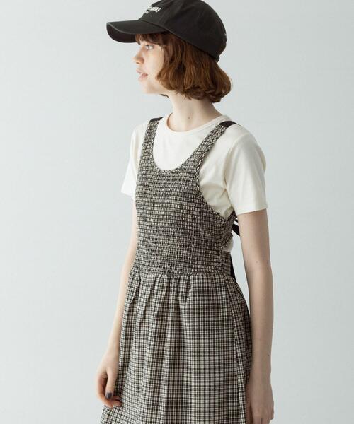 URBAN RESEARCH Sonny Label ワンピース サマーチェックシャーリング