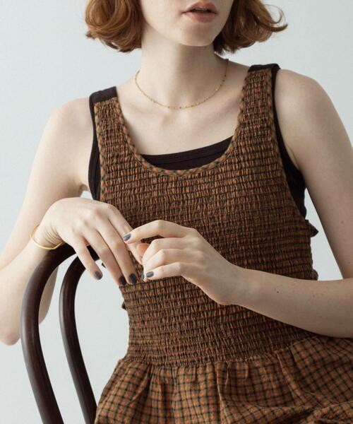 URBAN RESEARCH Sonny Label ワンピース サマーチェックシャーリング