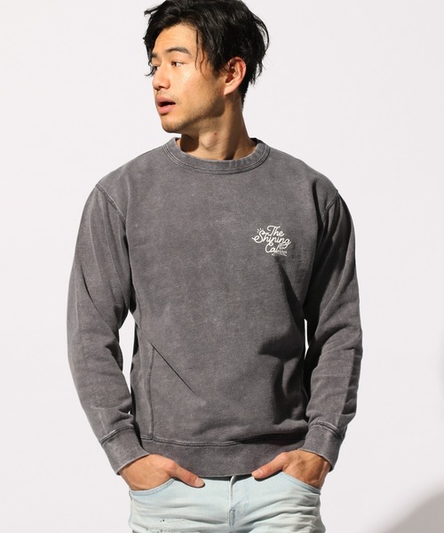 「BAYFLOW」 スウェットカットソー SMALL スカイブルー メンズ_画像6