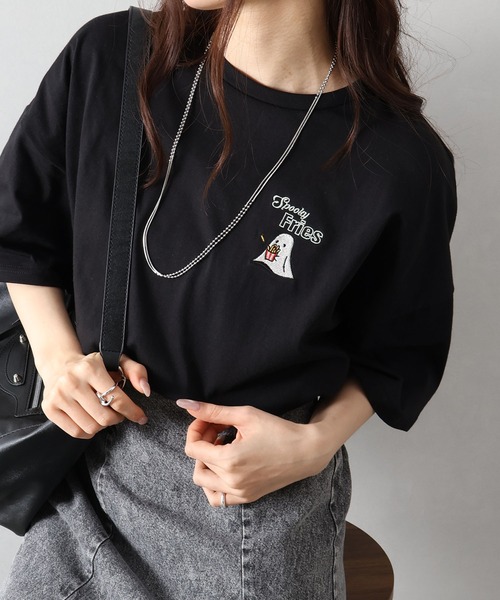 SpRay（スプレイ） tシャツ 半袖 ポテトおばけBIG Tシャツ レディース