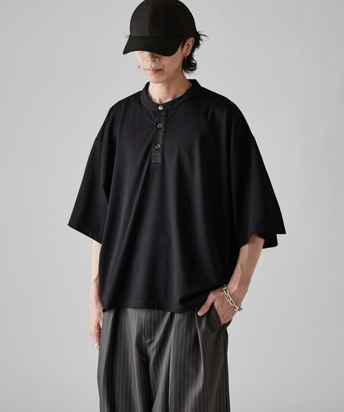 lui jewelry / long tee 04 ブラック lui jewelry / long tee 04 ブラック Lui's（ルイス） ヘンリーネック